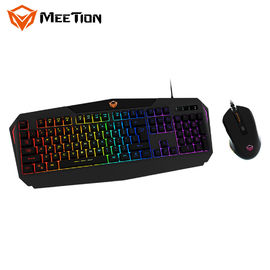 MeeTion virtual feel ergonomic wired USB PC gaming keyboard and mouse gaming combo