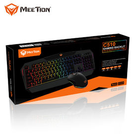 MeeTion virtual feel ergonomic wired USB PC gaming keyboard and mouse gaming combo