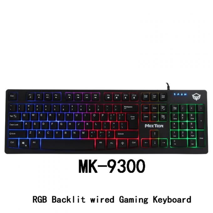 MEETION 신제품 PC Gamer를 위한 타전된 RGB 큰 멀티미디어 컴퓨터 노트북 도박 키보드